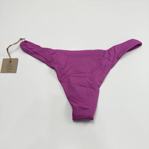Free‎ People x Toast Signature High Hip Bikini Bottom Size XL Purple Orchid NWT - Picture 2 of 7